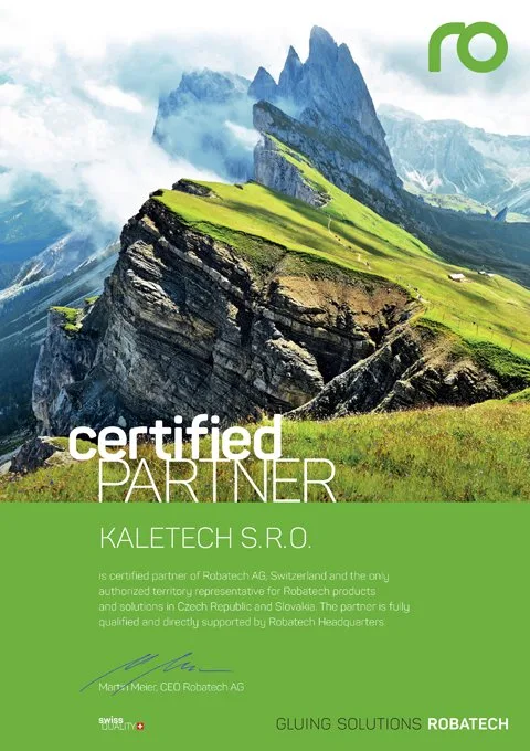 Robatech Partner Certificate