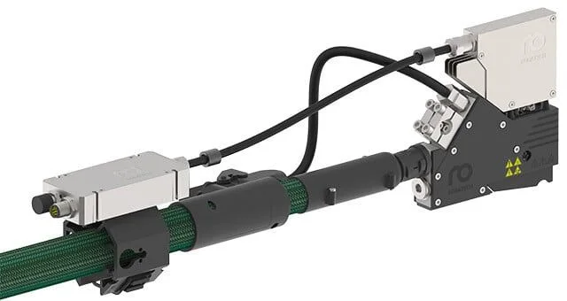 Elektrická trysková hlava SpeedStar Compact namontovaná na vyhřívané hadici