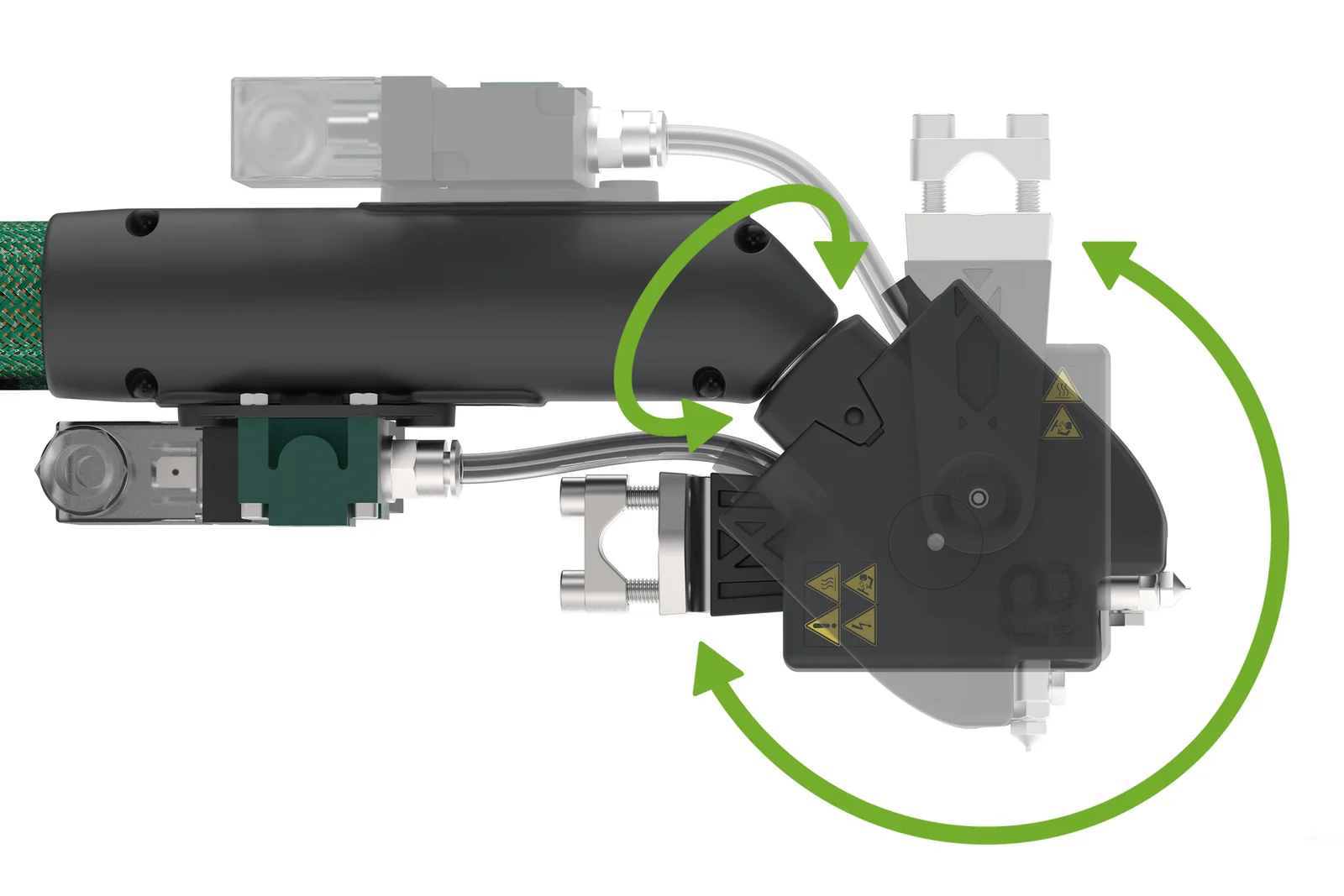 Rotatable Twist head holder shown adjusted to different angles